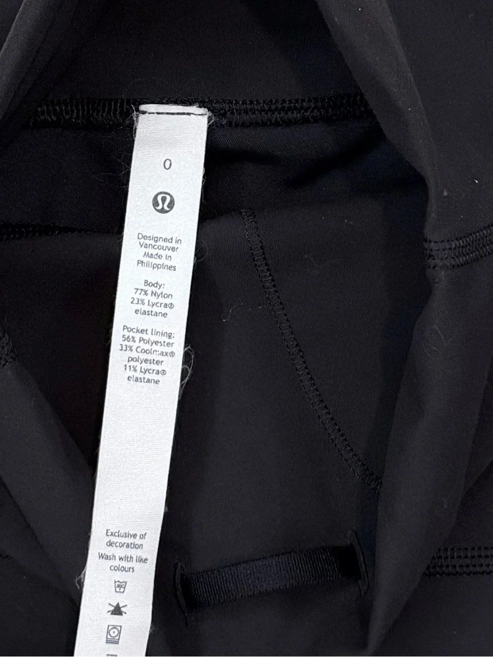 lululemon athletica Women's Black High-Rise Bike Shorts